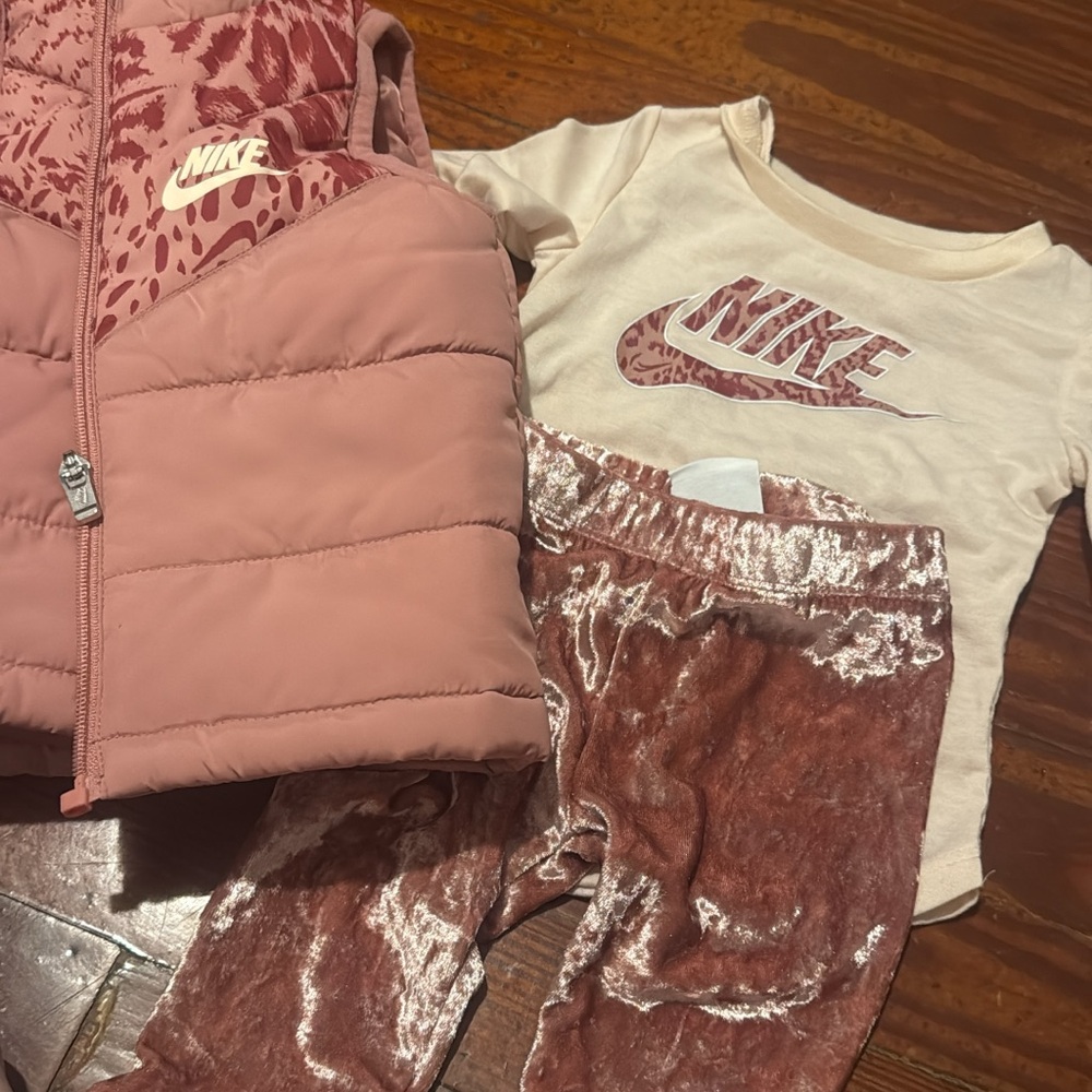 Nike Blush Pink Baby Outfit Set